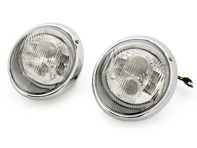 Cerchio fari cromato con interno LED - Lente Standard LHD Porsche 911/964 - 91163111599, 91163111499, 91163111399, 91163111299