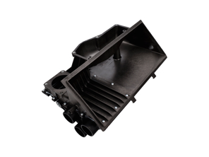 Parte inferiore dell'alloggiamento dell'airbox. Porsche 911 1976-83 - 91111010620, 91111010613, 91111090600, 91111010622