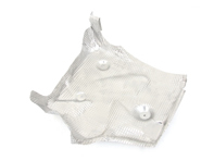 Pantalla de protección térmica del paragolpes trasero, exterior. Porsche 991.2 GT3 18>> - 99150547980, 991505478080