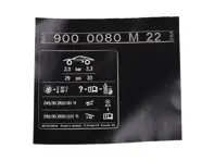 Sticker - Data plate for tyre pressure. Porsche 981 Cayman GT4 2016 - 98170128680, 98170128636