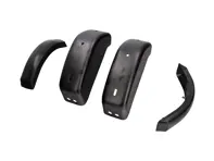 后保险杠喇叭/带橡胶装饰条的超车座。保时捷 911/912 1965-73 - 90150503326, 91150503302, 90150590321 - BMP11.1.132