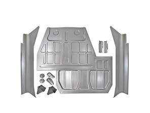 地板和摇臂板套件。保时捷 356B T6 / 356C - 64450105003, 64450100206, 64450100207, 64450106900, 64450107000, 64450104900, 64450154005, 64450101700, 64450101800, 64450101706, 64450101806, PCG50105106, 64450105106, 64450105300, 64450100205, 64450115000, 64450157006 - PP119, PP120L, PP120R, PP121, PP122, PP118