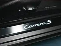 Side Sills Trims in Stainless Steel with Logo, Illuminated. Porsche 997 MKI / 997 MKII - 99755199000, 99755199009, 99755199001, 99755199010, 99755199004, 99755199024, 99755199002, 99755199003, 99755199007, 99755199011, 99755199020, 99755199006