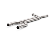 Akrapovic Evolution Link-pijpset (titanium). Porsche Cayenne Turbo / GTS (958 FL) 2015-17 - E-PO/T/3 - E-PO/T/3