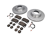 Pastiglie freno POSTERIORI e pacchetto disco freno Porsche 997 3.6L C4 - 99735294904, 99761275402, 99635208600, 99635208602, 99635240502, 99635240602