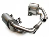 Sekundär-Sportauspuffanlagen DesignTek für Porsche 991.1 - 126343-01, 99111132101, 99111132103, 99111132501, 99111132503, 99111132502, 99111132201, 99111132203, 99111132601, 99111132603, 99111132602