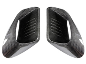 TechArt carbon fibre rear wing air inlets. Porsche 991 turbo / GT3 RS - 091.121.482.009M, 091.121.482.009G, 99150437100E10, 99150437200E10