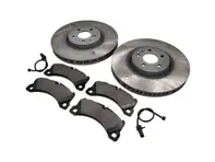 Front brakes disc Ø: 350 mm and brake pads package Porsche Macan 3.0L - 95B615301T, 95B615302R, 971698151AD, 95B907253