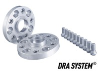 Separadores de rueda H&R DRA TRAK+ System en plata PCD5x130 para Porsche