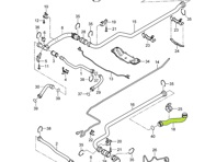 Water Coolant Hose, Feed. Porsche 987.2 Boxster / 987.2 Cayman 2009-12 - 98710650131 - T23854