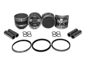 Juego de pistones de 80 mm, pasador de 22 mm. Porsche 356 Pre A 1500cc - 0081180P, 008 11 80P