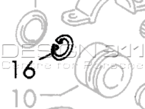 Lock Ring On Control Arm. Porsche 911/912 65-67 - 90004200501