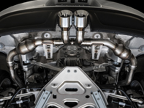 AWE Touring edition uitlaatsysteem met Silver tips voor Porsche 718 Boxster / Cayman - 3015-32080, 3015