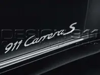 Model designation stickers on doors. Porsche 991.1 (911) / 991.2 (911) - 99104480110041, 99104480110V04, 99104480111041, 99104480111V04, 99104480114041, 99104480114V04, 99104480112041, 99104480112V04, 99104480111041, 99104480111V04