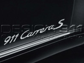 Model designation stickers on doors. Porsche 991.1 (911) / 991.2 (911) - 99104480110041, 99104480110V04, 99104480111041, 99104480111V04, 99104480114041, 99104480114V04, 99104480112041, 99104480112V04, 99104480111041, 99104480111V04