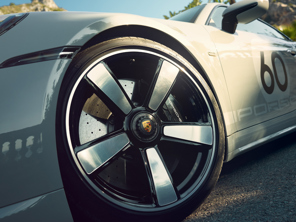 20/21 inch Sport Classic, Zwart (hoogglans) Lichtmetalen velgen en zomerbanden Origineel Porsche - 992044660AK