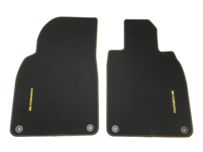 黑色地垫 - 2 件套，带对比色缝线。保时捷 981/718 Boxster 和 Cayman / 991 Carrera 和 Turbo - 右侧驾驶 (RHD) - 98155161305, 98155161305SMD, 98155161307SMD, 98155161309SMD, 98155161305SME, 98155161307SME, 98155161309SME, 98155161307, 98155161307TCE, 98155161309TCE, 98155161307TCF, 98155161309TCF, 98155161307TCG, 98155161309TCG, 98155161309, 98155161309QUS, 98155161309RCU