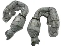 Equal length exhaust manifold with catalytic converter. Porsche 981 Boxster / 981 Cayman - 98111321101, 98111321102, 98111321103, 98111321104, 98111321105, 981113211EX, 98111321106, 981113211FX, 98111321201, 98111321202, 98111321203, 98111321204, 98111321205, 981113212EX, 98111321206, 981113212FX - 9M81113211