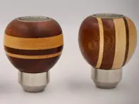 Mahogany and maple wood gearshift knob. Porsche 356 - 69542419100