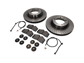 REAR Brake Pads and Brake Disc Package for Porsche 993 Turbo - 99335204500BRE, 99335204500, 99335204600BRE, 99335204600, 99335193905BRE, 99335193905, 99361236502, 99635208600, 99635208602