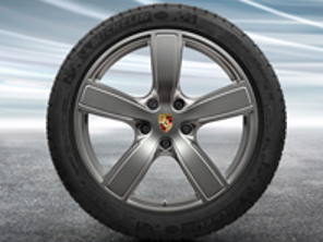 20' Cayenne Sport Classic in Platinum (satin-gloss) Alloy Wheels & Winter Tyres Original Porsche - 9Y0044630E