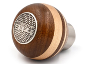 Versnellingspookknop van notenhout en esdoornhout. Porsche 914 - 90142401400