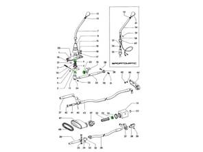 Kit de tringlerie de boîte de vitesses. Porsche 911 / 914 1970-76 - PFR57-430, 91142413901, 90142413202, 91442422400