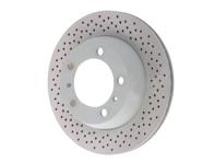 Brake disc rotor Rear, drilled monoblock, 299x20mm. Porsche Boxster 987/981/982 / Cayman 987C/981C/982C - 98735240101 - PRX39873