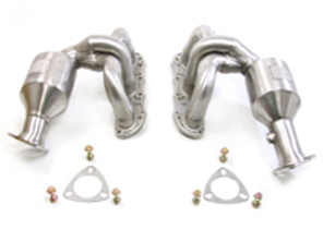 DesignTek Abgaskrümmer / Fächerkrümmer mit Katalysator-Bypass für Porsche 987.2 Boxster / 987.2 Cayman - 3606109875, 98711310133, 987113101AX, 98711310233, 987113102AX