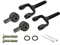 Tie rod joint fork and joint bushing set. Porsche 911 1965-89 / 914 - 91434705700, 91434705701, 91434705702, 9013473150, 90134731503, 90134731504