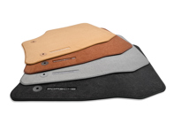 Floor mats with Nubuck edging. Porsche 955 Cayenne LHD (Left hand drive) Cars - 955044800628B2, 95504480062, 95504480463, 95504480473