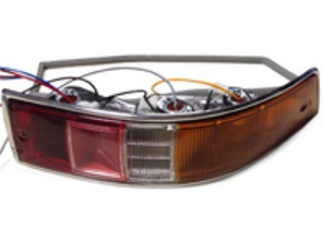 Freccia posteriore e lente in plastica per Early SWB Porsche 911/912 1965-68 - 90163140300, 90163140400, 90163140301, 90163140401 - 15878S, 15878D, 1695300670, 1695300680