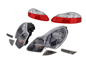 Licht-Upgrade-Kit III. Porsche Boxster 986 *RHD-Fahrzeuge - 00004490999, 98663113121, 98663113221, 99663104502, 99663104602, 99663104403, 99663104303