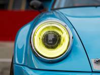 Set di fari a LED con riflettore giallo e lente scanalata LHD. Porsche 911 / 964 - 91163111302, 91163102400, 91163111300
