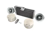 Airconditioning (Airco) verdamper, ventilator en pollenfilterset. Porsche 993 - 96457390100, 96457201501, 96457201601, 99357247900