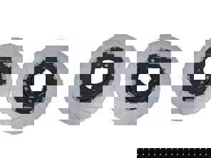 Zwevende remschijvenset, sleuf ACHTER. Porsche 991 GT3 / 981 GT4 / 718 GT4 / 718 Spyder - 99135240780, 99135240880, 98135240780, 98135240880, 98135240781, 98135240881 - 9GT615601N