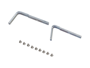 Soporte de reparación y juego de tornillos para ventanilla trasera Porsche 911 / 912 - 90154301525, 90154301528, 90154301625, 90154301628, 90154301125, 90154301225, 90154301135, 90154301235 - 1685350150, 1685350160