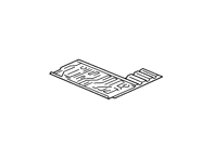 Placa de suelo de maletero. Porsche 968 - 94450107501