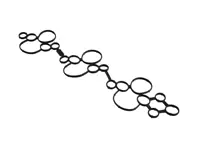 Guarnizione coperchio testata cilindri. Porsche 9YA Caienna / 971 Panamera - 9A710364910, 9A710365010, 938.240, 938.250