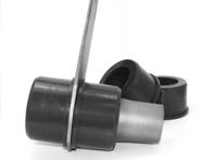 Federtellerbuchse. Porsche 911 1965-67 Powerflex Black Series - PFR57-411, PFR57411, 91133300900, 91133300902, PFR57-411BLK