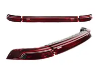 Conjunto de actualización de lámpara trasera LED y reflector central para automóviles estadounidenses. Porsche 993 - 99363114000, 99363141300, 99363141400 - EL93 SMOKED, EL93 RED