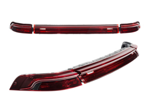 LED-Rückleuchte und Mittelreflektor-Upgrade-Set für US-Autos. Porsche 993 - 99363114000, 99363141300, 99363141400 - EL93 SMOKED, EL93 RED