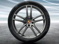 Cerchi in lega da 21' Cayenne Turbo Design PLATINUM e pneumatici estivi Porsche originali - 9Y0044661G