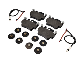 Kit pastiglie freno ANTERIORI, sensori, spessori Porsche Boxster 986 S 3.2L OE - 99635294903, 99635108802, 99661236501