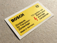 Coil sticker. Porsche 911 (964) - 91170120056