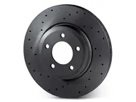 Rotor de disque de frein percé à l'arrière. Porsche Cayenne 955 / 957 / 958 - 7L6615601D, 7L6615601J, 7L8615601C, 95535240130, 95535240131, 95535240100