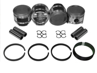 Piston set, big bore 86mm. Porsche 356C / 912 - 008 11 86SP, 0081186SP