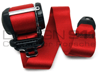 Cinturones de Seguridad Traseros Targa en ROJO. Porsche 996 / 997 - 99680398304N13, 99780303504N13, 99680398404N13, 99780303604N13