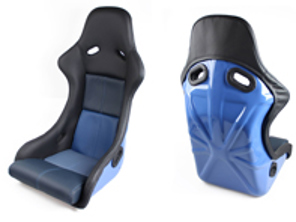 Sedili in stile racing, pelle Nero-Blu con scocca blu. Porsche 964/993 - SET11.1.101B, SET111101B