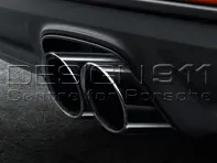 Exhaust Sport Tail Pipes BLACK. Porsche 718 (982) Boxster / 718 (982) Cayman - 98204420011, 98204420010, 98104420010, 98104420011